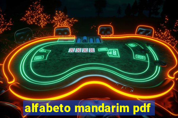 alfabeto mandarim pdf